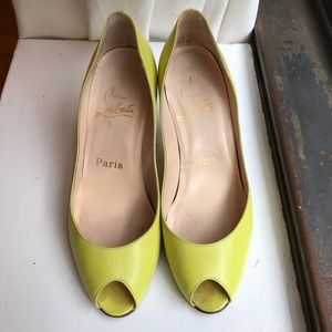 Christian Louboutin peep toes - size 36.5 (US 6.5)